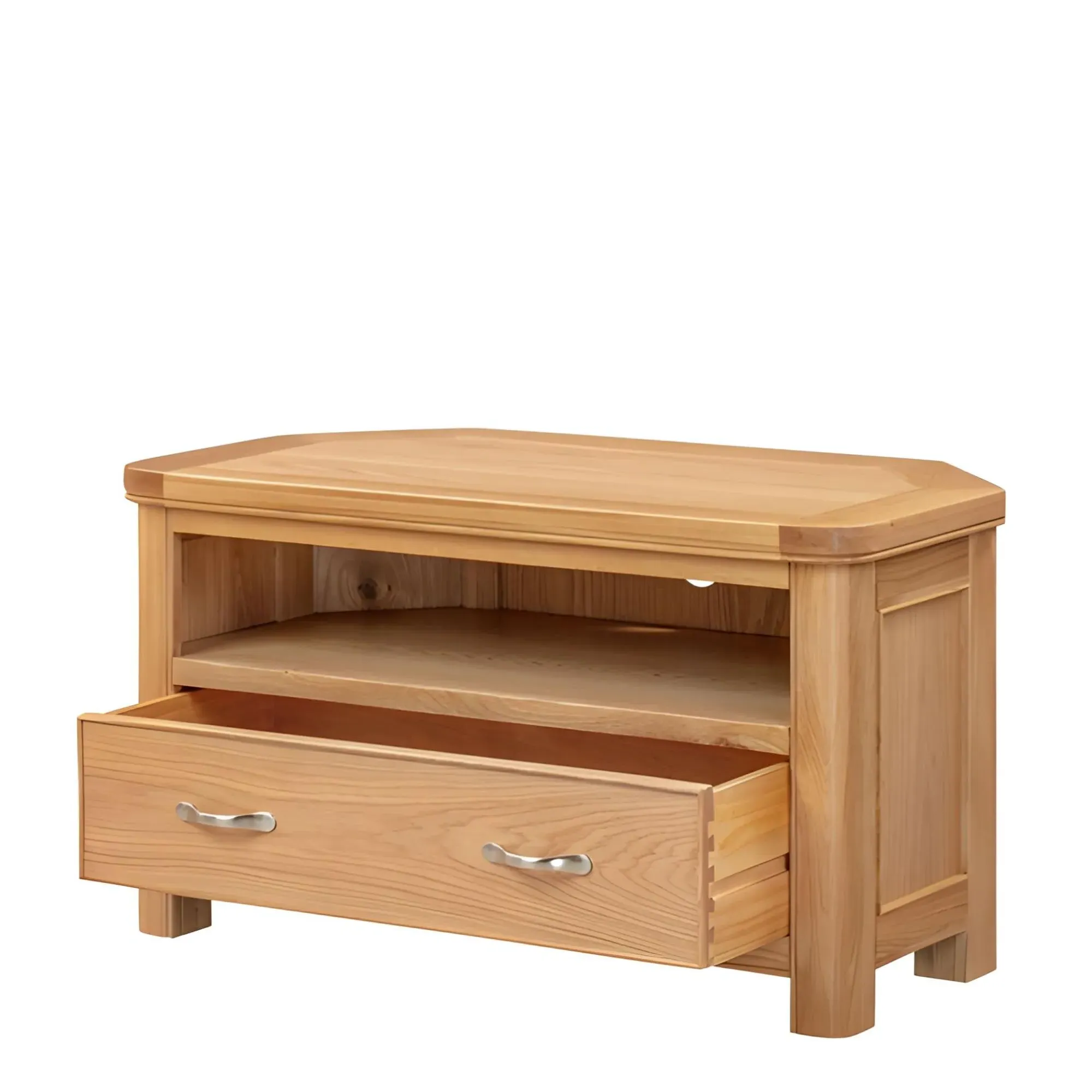 Clarion Corner TV Unit with Drawer - Oak