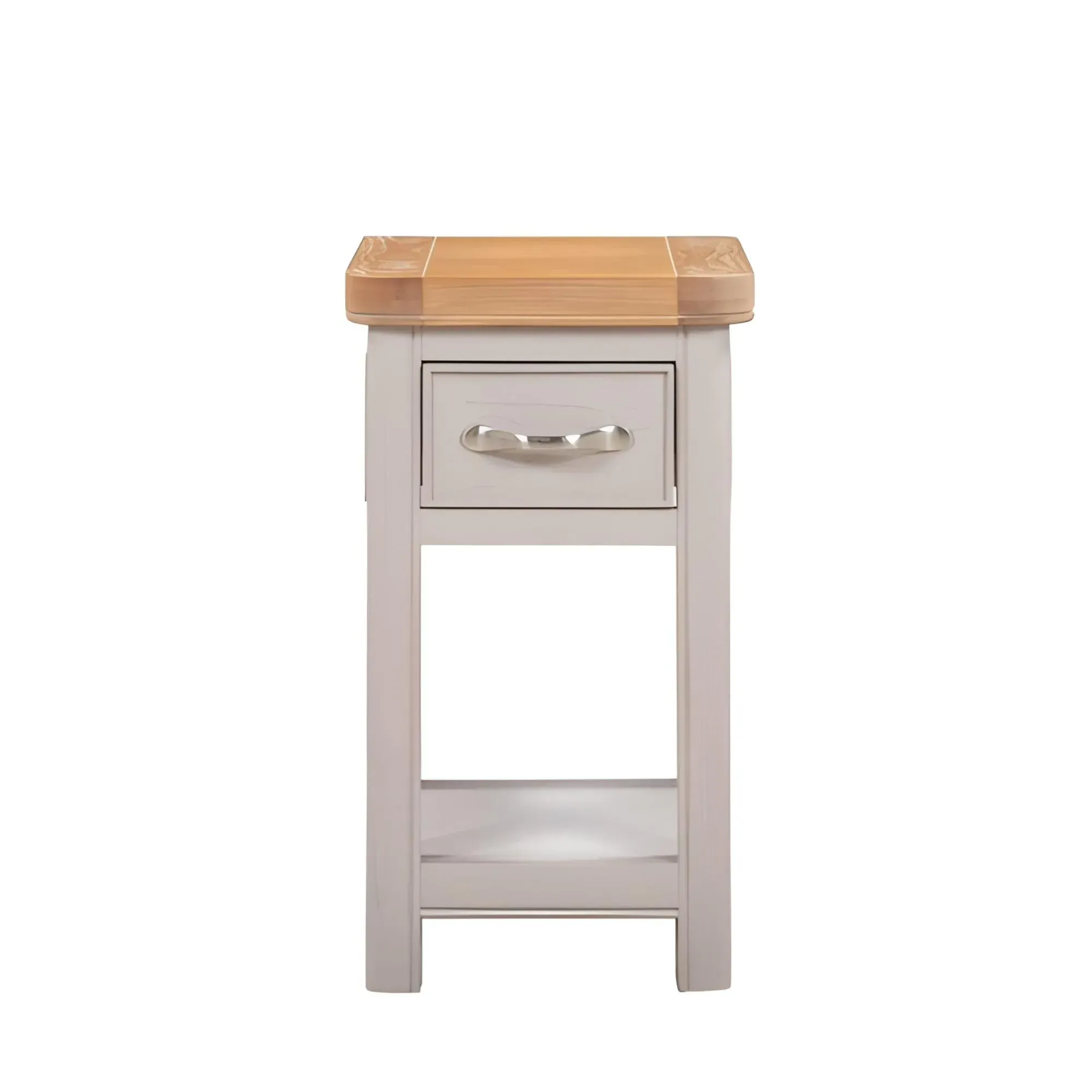 Clarion Oak 1 Drawer Bedside Table - Grey