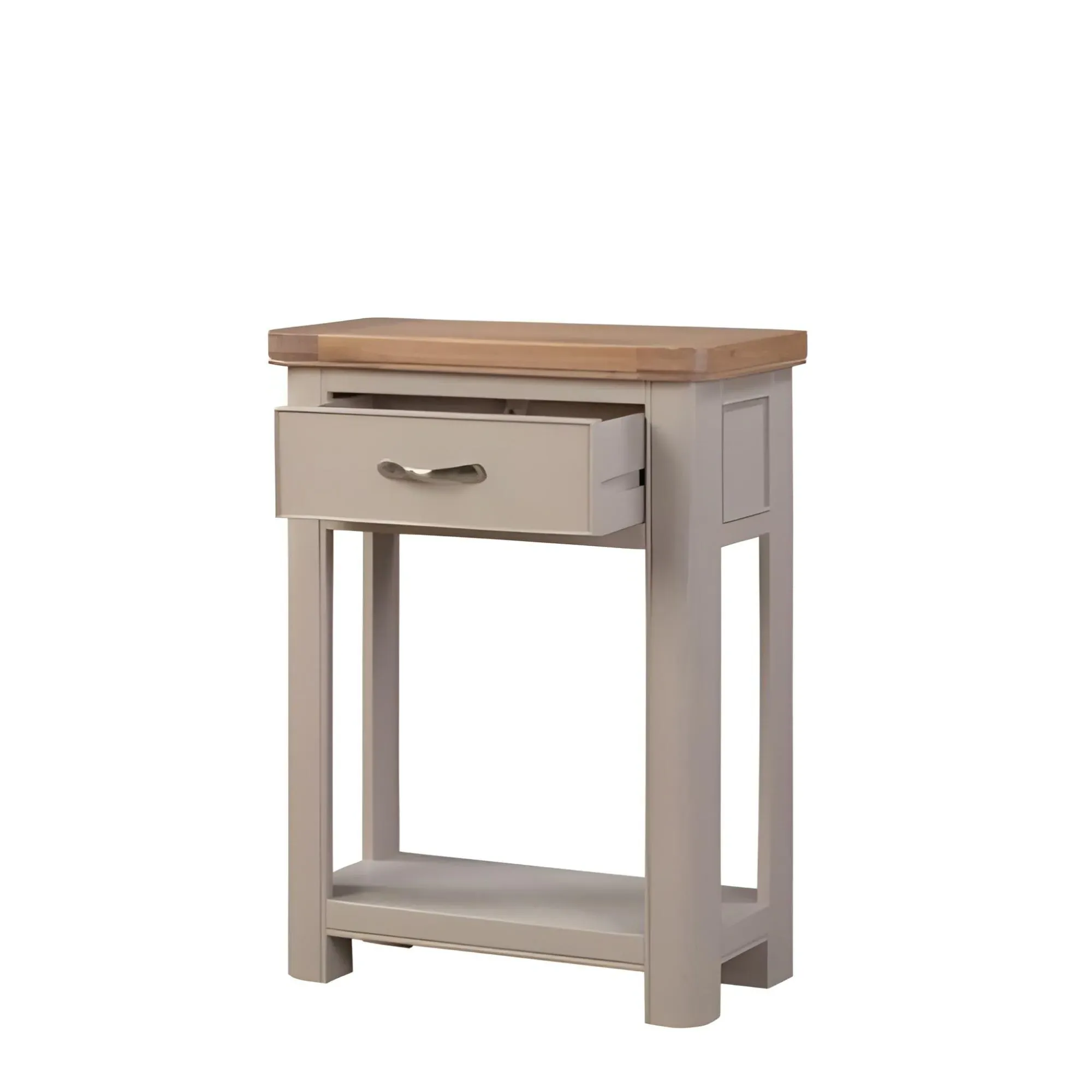 Clarion Oak 1 Drawer Console Table - Grey
