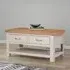 Clarion Oak 2 Drawer Coffee Table - Grey, Oak