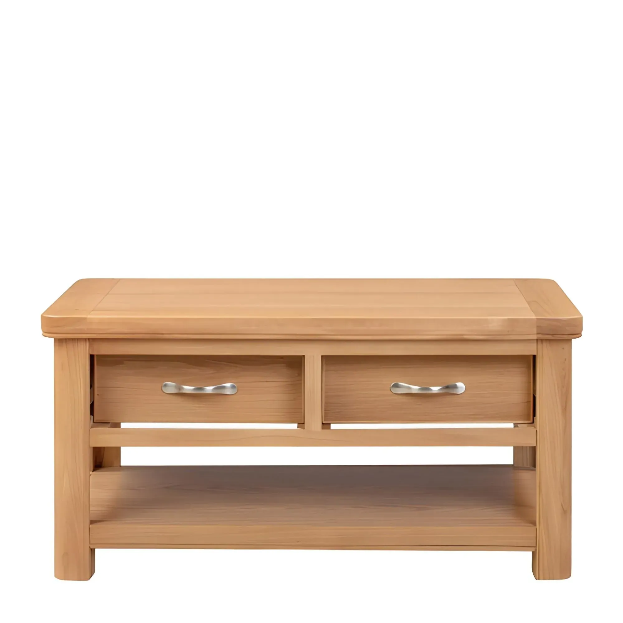 Clarion Oak 2 Drawer Coffee Table - Oak