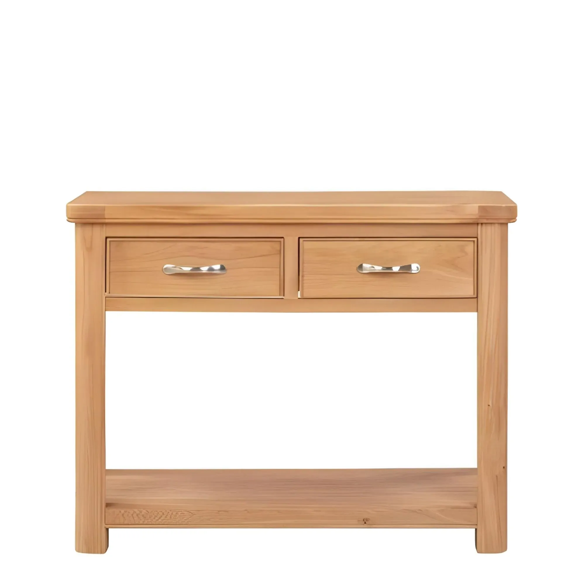 Clarion Oak 2 Drawer Console Table - Oak