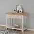 Clarion Oak 2 Drawer Console Table - Oak, Grey