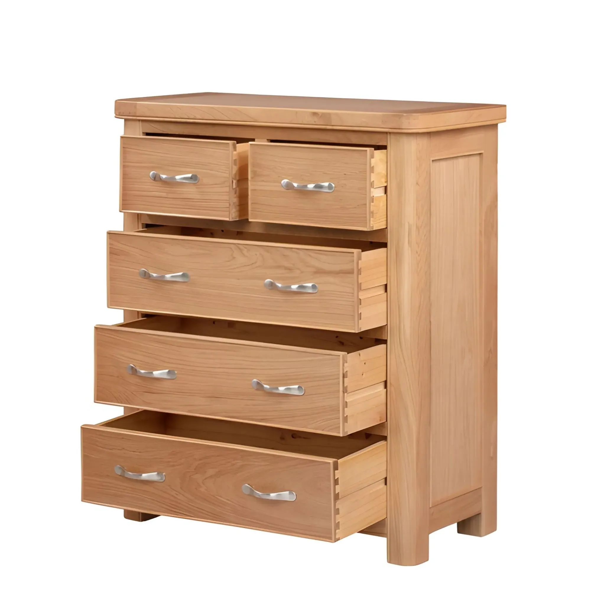 Clarion Oak 2+3 Drawer Chest - Lacquered