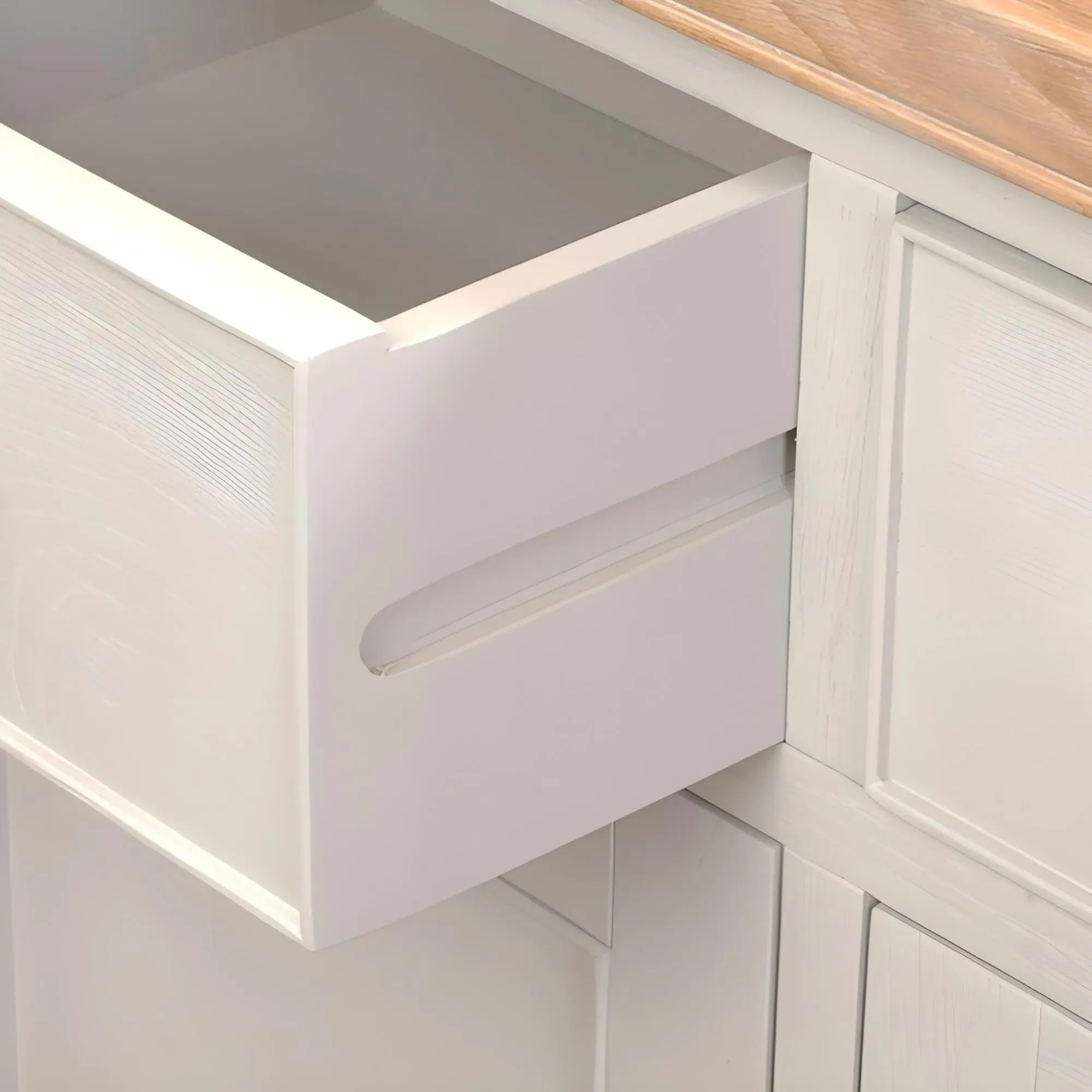 Clarion Oak 3 Door Large Sideboard - Grey