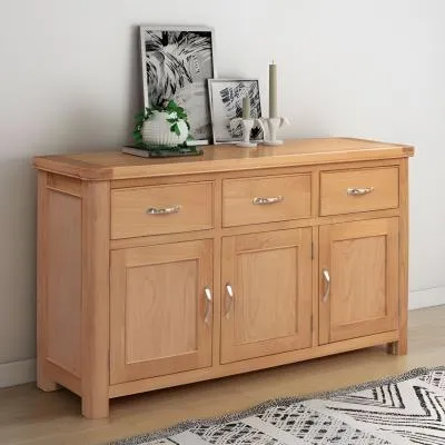 Clarion Oak 3 Door Large Sideboard image