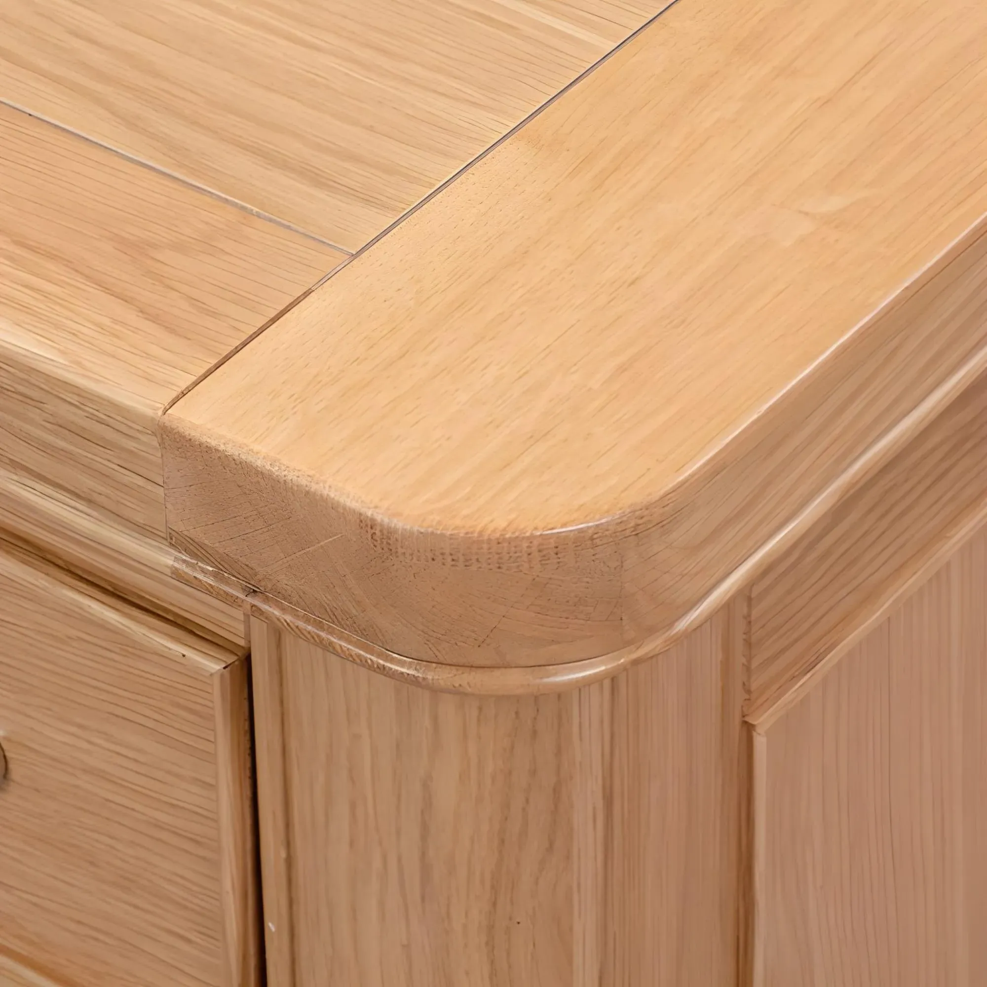 Clarion Oak 3 Drawer Bedside Cabinet - Lacquered