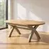 Clarion Oak 6-8 Seater Extendable Oval Dining Table - Grey