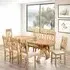 Clarion Oak 6-8 Seater Extendable Oval Dining Table - Lacquered