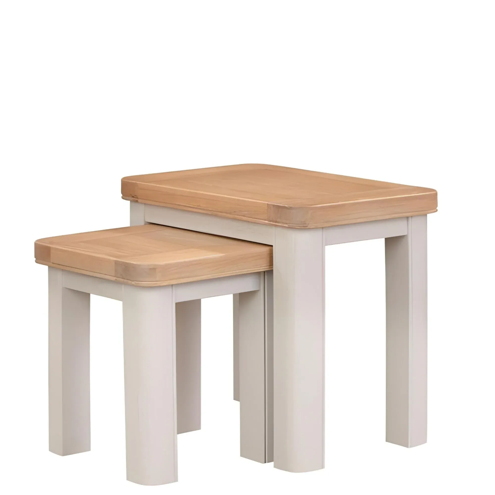 Clarion Oak Nest of 2 Tables - Grey