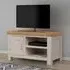 Clarion Oak Small TV Unit - Grey, Oak