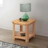 Clarion Oak Square Lamp Table - Oak