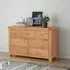 Clarion Oak Wide Chest of Drawers - Lacquered