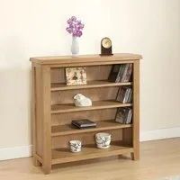 Dorset Low Bookcase - Oak