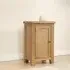Dorset Oak 1 Door Compact Hall Cabinet - Rustic Hand Waxed