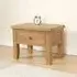 Dorset Oak 1 Drawer Side Table - Rustic Hand Waxed