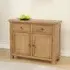 Dorset Oak 2 Door Medium Sideboard - Rustic Hand Waxed