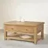 Dorset Oak 2 Drawer Coffee Table - Rustic Hand Waxed