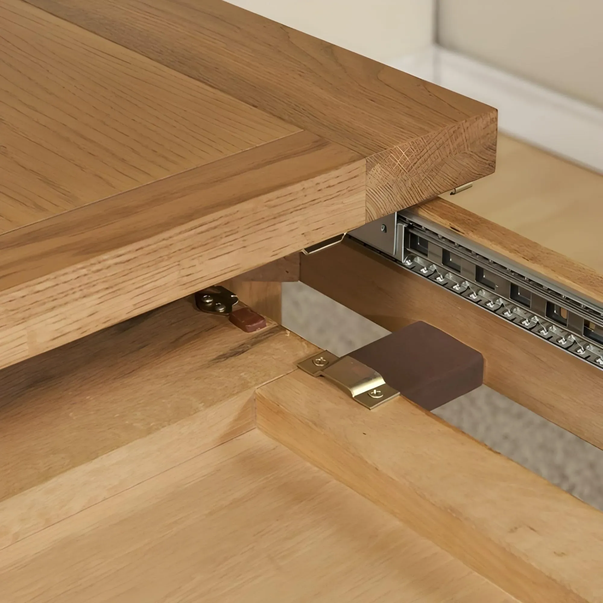 Dorset Oak 6-Seater Extendable Dining Table with 6 Chairs - Rustic