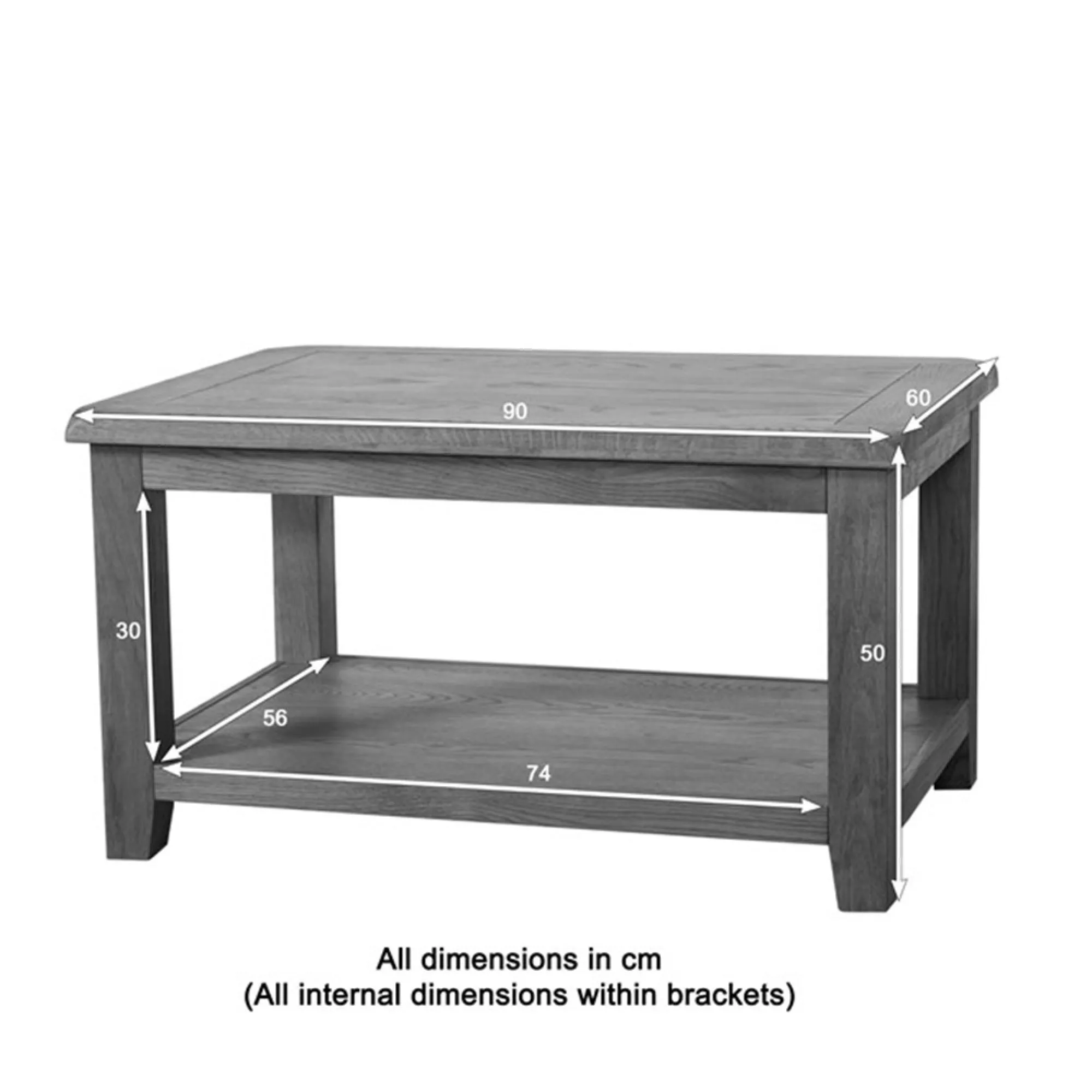 Dorset Oak Coffee Table - Rustic Hand Waxed