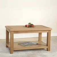 Dorset Oak Coffee Table - Rustic Hand Waxed