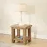 Dorset Oak Lamp Table - Rustic Hand Waxed