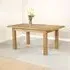 Dorset Oak Large 4-6 Seater Extending Dining Table - Rustic Hand Waxed