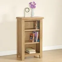 Dorset Oak Narrow Bookcase - Lacquered