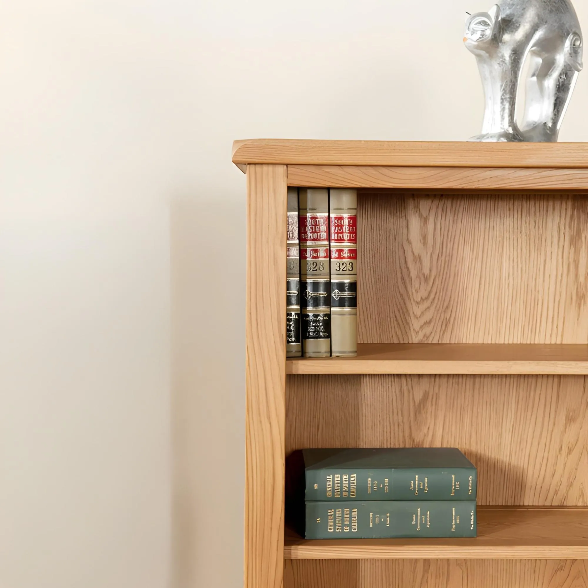 Dorset Oak Tall Bookcase - Rustic Hand Waxed