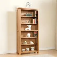 Dorset Oak Tall Bookcase - Rustic Hand Waxed