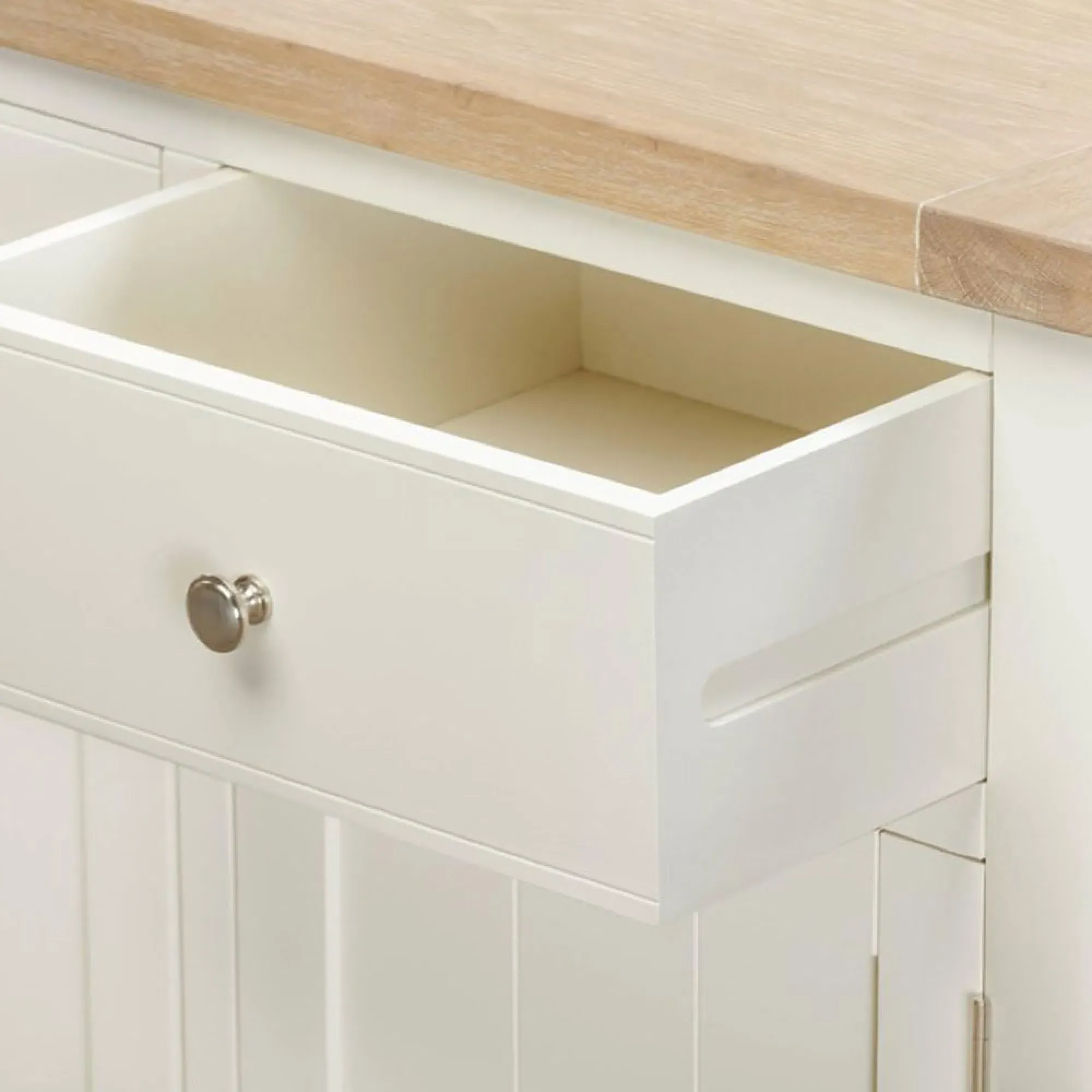 Hayley 2 Door Medium Sideboard - White, Oak