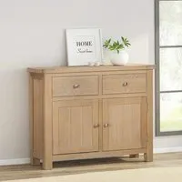 Hayley 2 Door Small Sideboard - Oak