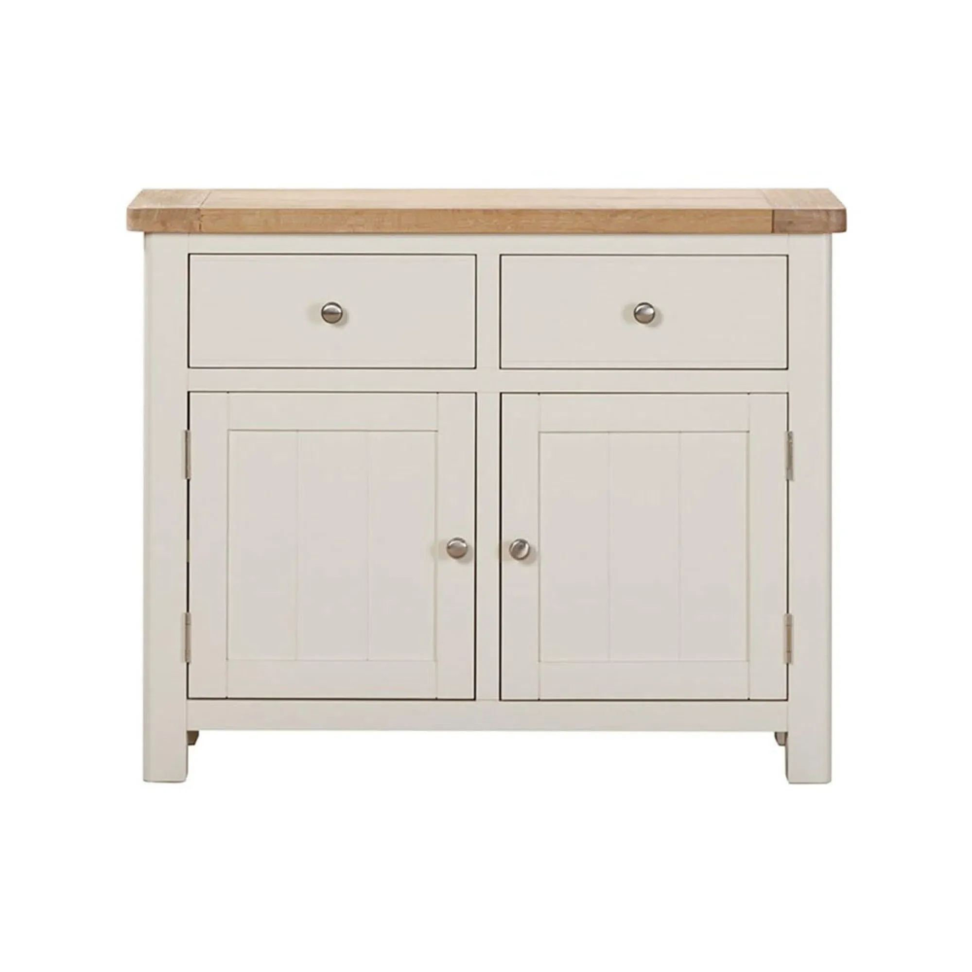 Hayley 2 Door Small Sideboard - White, Oak