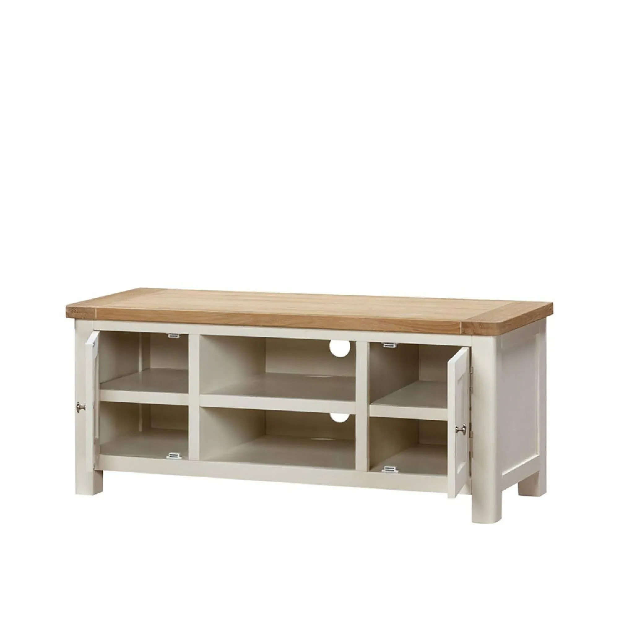 Hayley 2 Door TV Unit - White, Oak