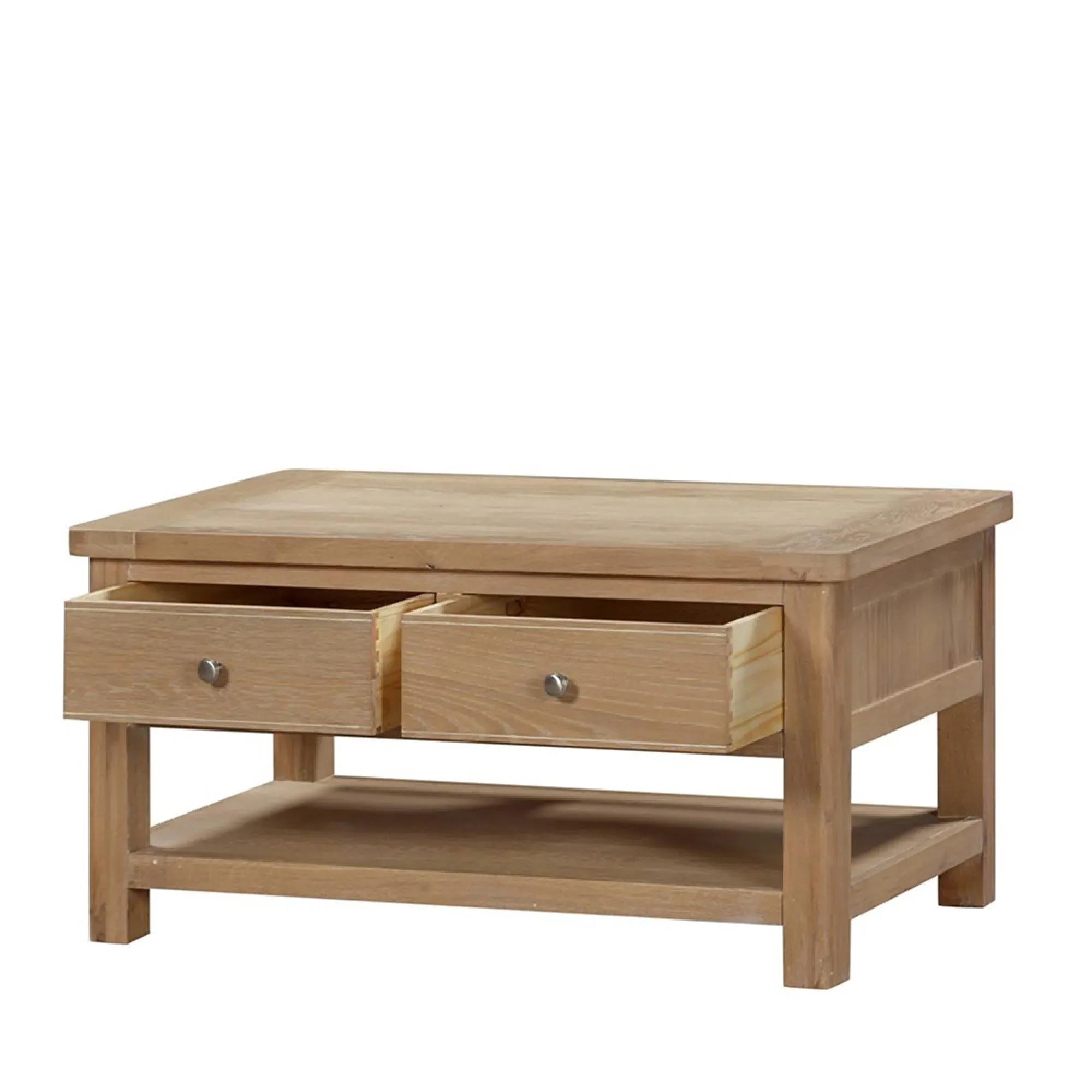 Hayley 2 Drawer Coffee Table - Oak