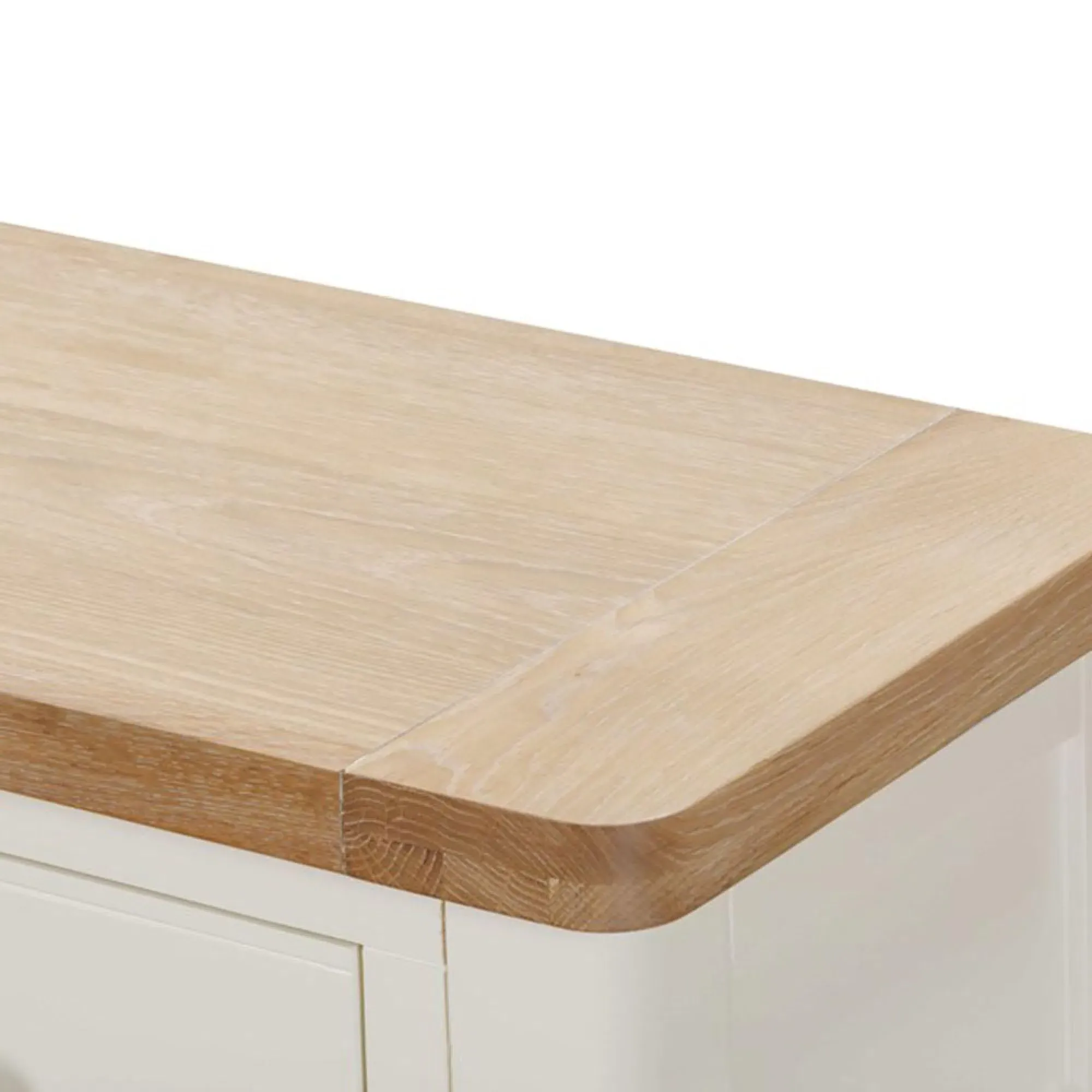 Hayley 2 Drawer Console Table - White, Oak