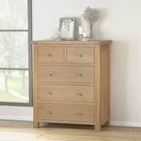 Hayley 2+3 Drawer Chest - Oak