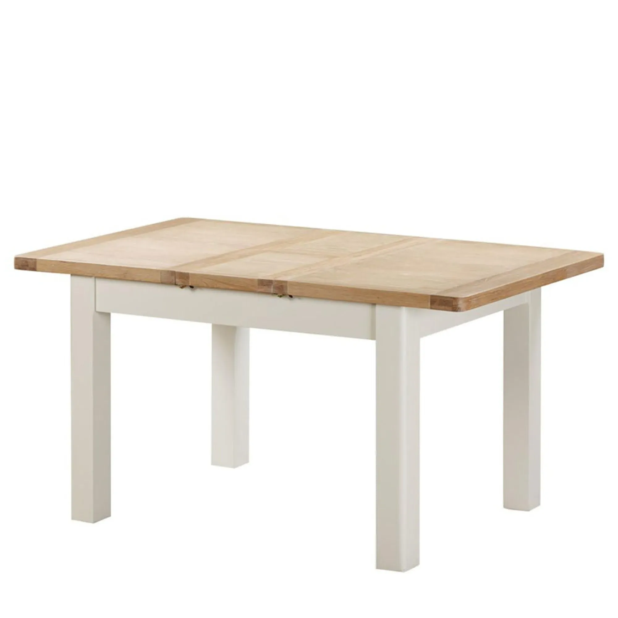 Hayley 4-6 Seater Extendable Dining Table - White, Oak