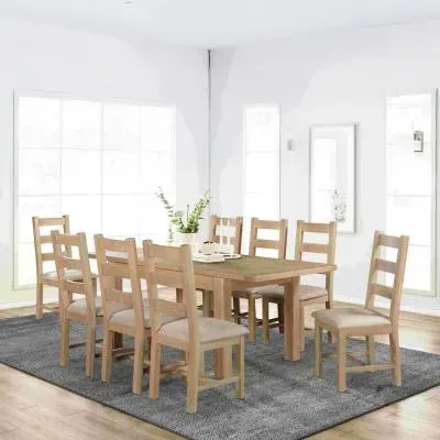 Hayley 6-8 Seater Extendable Dining Table - Oak