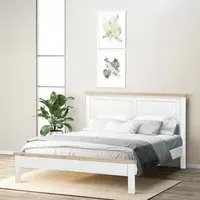 Hayley Bed Frame - White, Oak