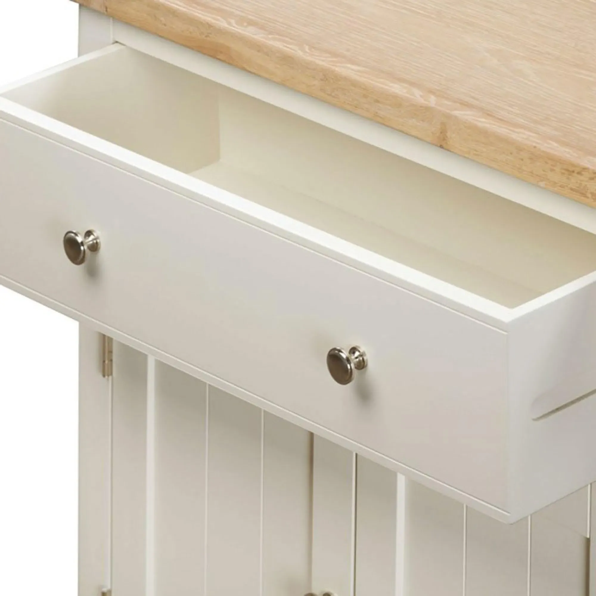 Hayley Compact Sideboard - White, Oak