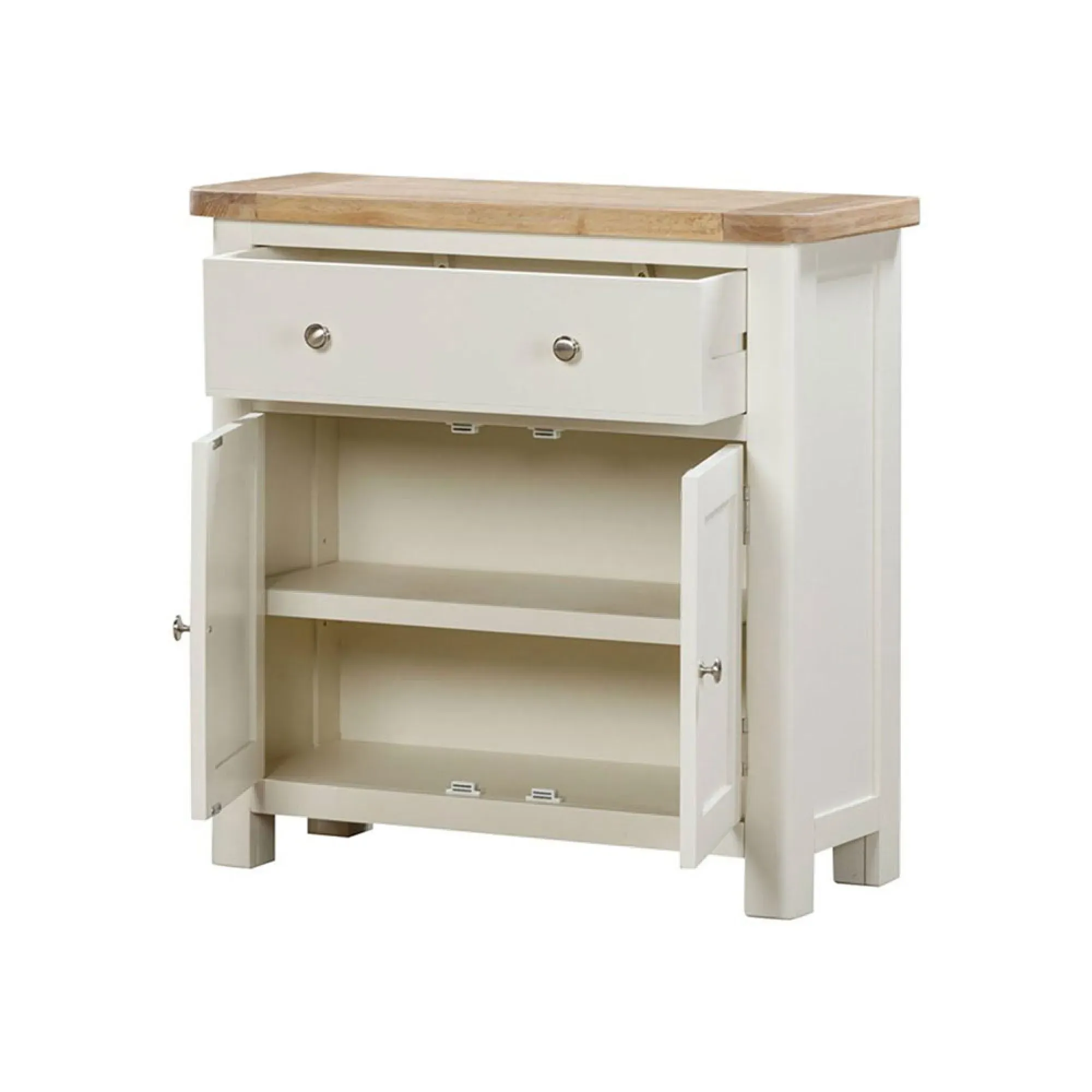 Hayley Compact Sideboard - White, Oak
