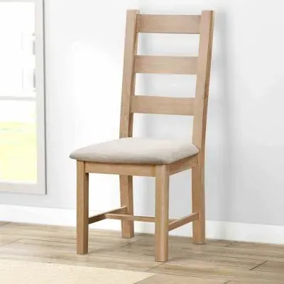 Hayley Ladder Back Dining Chair - Oak