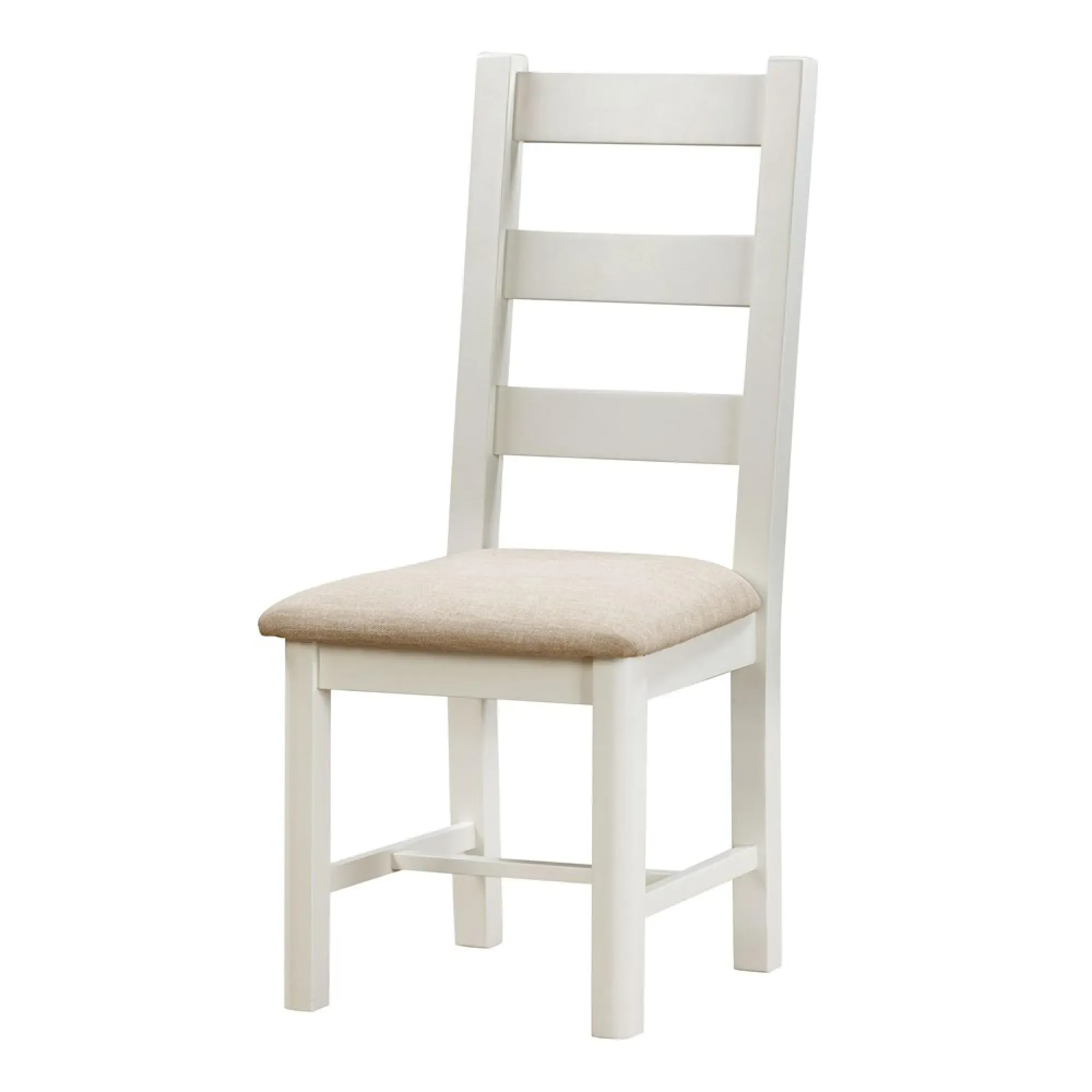 Hayley Ladder Back Dining Chair - White, Oak