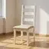 Hayley Ladder Back Dining Chair - White, Oak