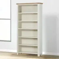Hayley Large Bookcase - White, Oak