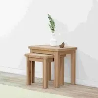 Hayley Nest of 2 Tables - Oak