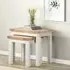 Hayley Nest of 2 Tables - White, Oak