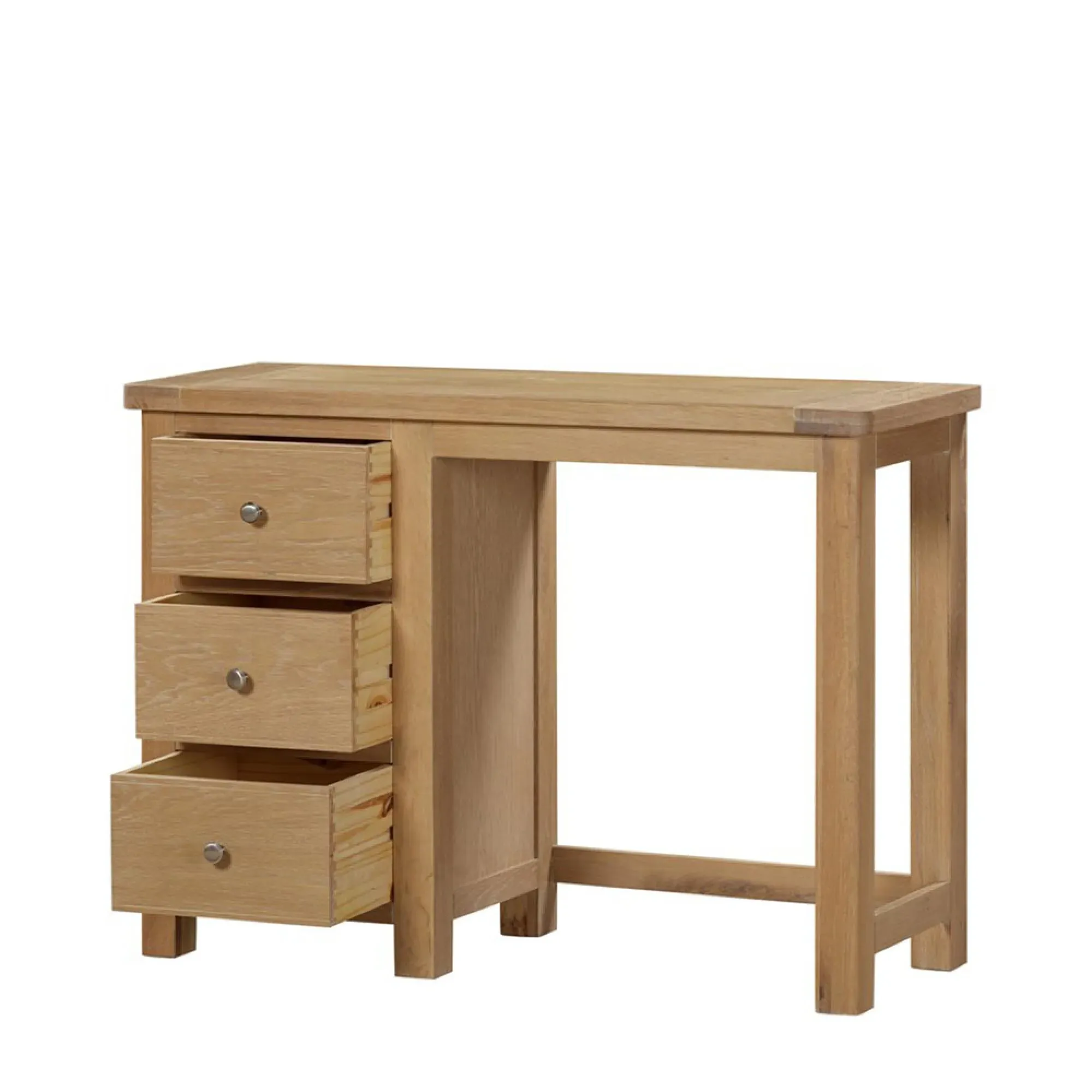 Hayley Oak 3 Drawer Dressing Set - Lacquered