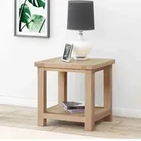 Hayley Square End Table - Oak